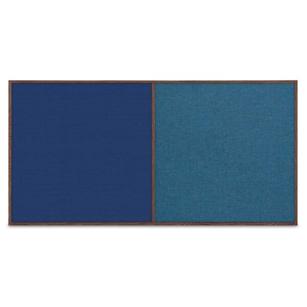 Enclosed Corkboard, 3 Door, 96"x48", 4" Fra